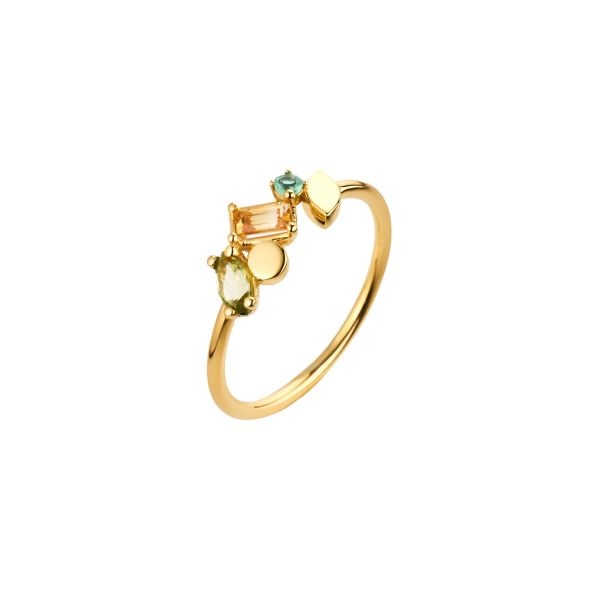 Le bonbons Ring - gold 9Κ,semi-precious stones