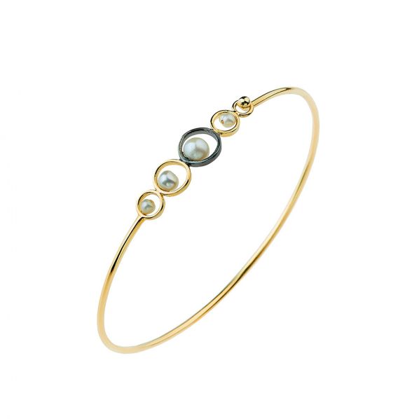 Harmony Bracelet - silver, pearl, labradorite