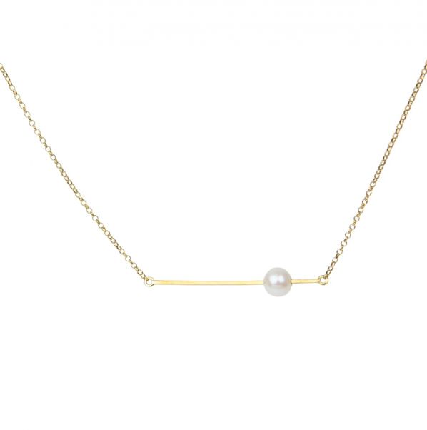 Schemata Pendant - silver, pearl