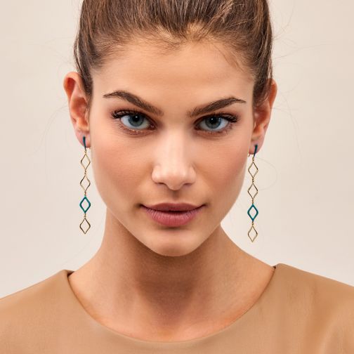 Aesthesis Earrings – gold 9K, enamel