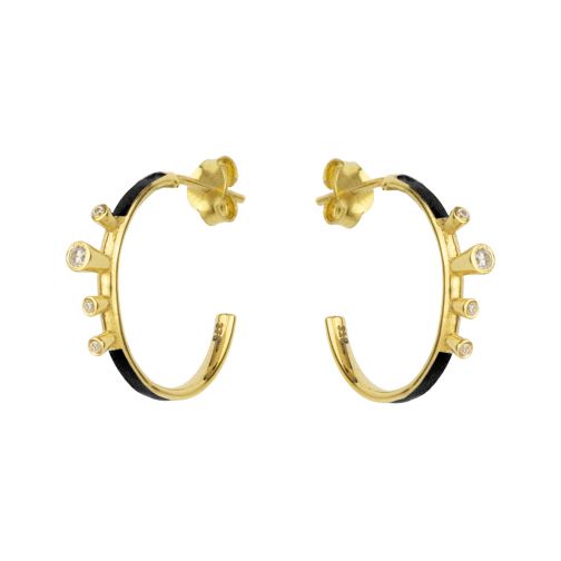 Aesthesis Earrings – gold, enamel