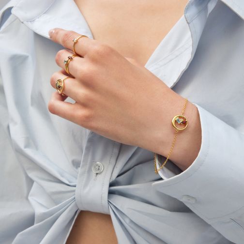 Les Bonbons Bracelet - gold 9Κ, semi-precious stones