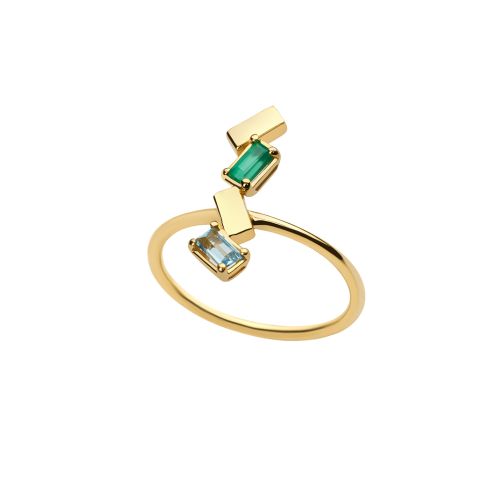 Les Bonbons Ring - gold 9Κ,semi-precious stones