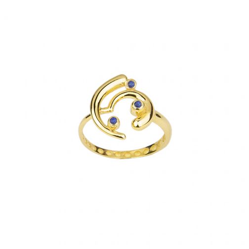 Euphoria Ring - gold, sapphire